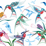 GARDEN OF HUMMINGBIRDS by CARLA JOSEPH CARD