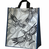 LARGE ECO BAG - SOARING EAGLE by COREY BULPITT, HAIDA