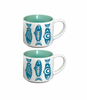 Ceramic Espresso Mugs - Set of 2 (Soaring Eagle) | Corey Bulpitt, Haida