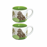 ESPRESSO  SET OF 2 - SASQUATCH by FRANCIS HORNE, SR., COAST SALISH