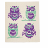 SWEDISH ECO CLOTH - OWLS by SIMONE DIAMOND, COAST SALISH