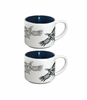 Ceramic Espresso Mugs - Set of 2 (Soaring Eagle) by Corey Bulpitt, Haida