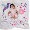 BABY BLANKET AND MILESTONE SET - HUMMINGBIRD by SIMONE DIAMOND, COAST SALISH