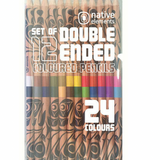 DOUBLE ENDED COLOURED PENCILS by T.J. SGWAAYAANS YOUNG, HAIDA