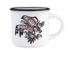 Running Raven By Morgan Asoyuf, Tsimshian, Ts’Msyen | Espresso Mug
