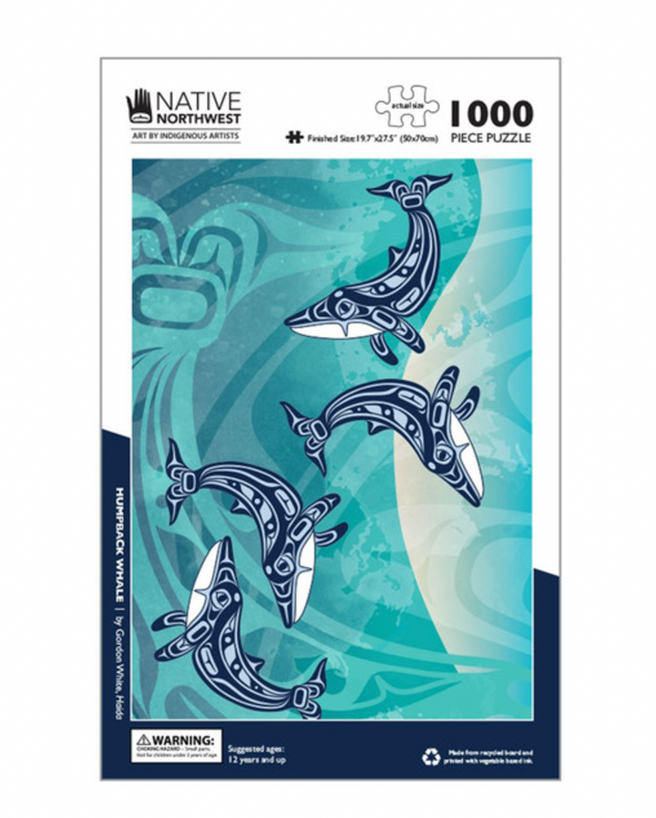 1000 Piece Jigsaw Puzzle Humpback Whale Gordon White Haida