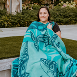 Woven Blanket - Humpback Whale | Gordon White, Haida