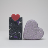Valentine: I Put A Spell On You | Soap and Bath Bomb Gift Set | Sweet Peach + Dark Cherry