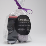 Valentine: I Put A Spell On You | Soap and Bath Bomb Gift Set | Sweet Peach + Dark Cherry