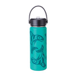 WIDE MOUTH INSULATED BOTTLES 21 OZ - RAVEN FIN KILLER WHALE