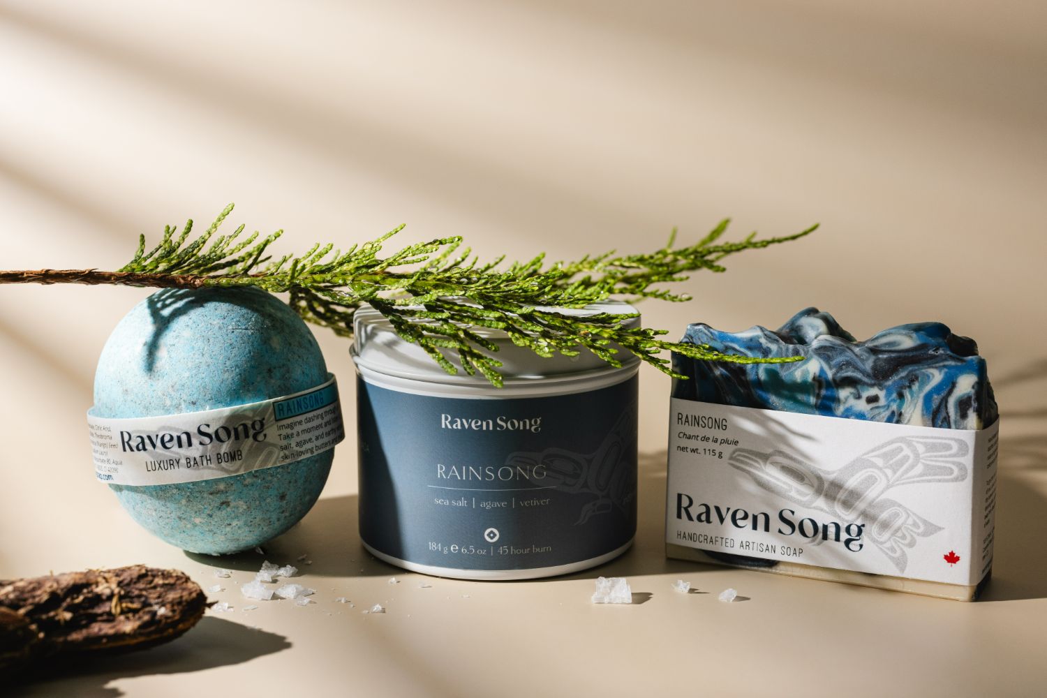 BC Coastal Gift Set from Indigenous-owned spa brand Ravensong