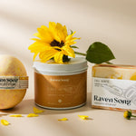 Made in BC Candle Soap and Bath Gift Set by Vancouver Island Indigenous Brand Ravensong
