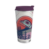 The Light Keeper By Adam Lewis, Kwakwaka'Wakw, Liç§ʷIå‚Daxìœê·, We Wai Kai | Art Travel Mug 18 oz (Copy)
