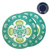 Moon By Simone Diamond, Coast Salish | Porcelain Art Dinner Plates Set Of 2