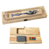 3-Track Cribbage Board - Whale Paddle | Paul Windsor, Haisla, Heiltsuk