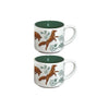 Ceramic Espresso Mugs (Set of 2) - Foxes (Wagooshna) | Storm Angeconeb, Lac Seul First Nation, Ojibwe