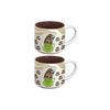 Raven Steals The Light in a Coffee Mug By Yasakw (Shelly Samuels) , Haida, Kwakwaka 'wakw | Espresso Mugs Set Of 2