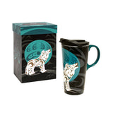 THE PERFECT MUG - HOWLING WOLF by DARRELL THORNE, COAST SALISH