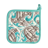 Killer Whale By Trevor Angus, Gitxsan | Cotton Potholder