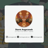 Buffaloes (MashkodeBiizhikina) By Storm Angeconeb, Lac Seul First Nation, Ojibwe | Espresso Mugs Set Of 2