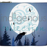 Raven Moon By Mark Preston | Canvas Coin Purse