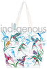 LARGE CANVAS TOTE BAG - "Garden of Hummingbirds" by Richard Shorty