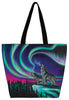 LARGE CANVAS TOTE BAG - SKY DANCE - WOLF SONG by Amy Keller-Rempp