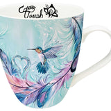 Signature Mug - Hummingbird Feathers 18oz by Carla Joseph