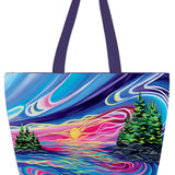Reflect & Glow With Love By Shawna Boulette | Large Canvas Tote Bag