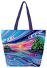 LARGE CANVAS TOTE BAG - Reflect & Glow with Love by Shawna Boulette