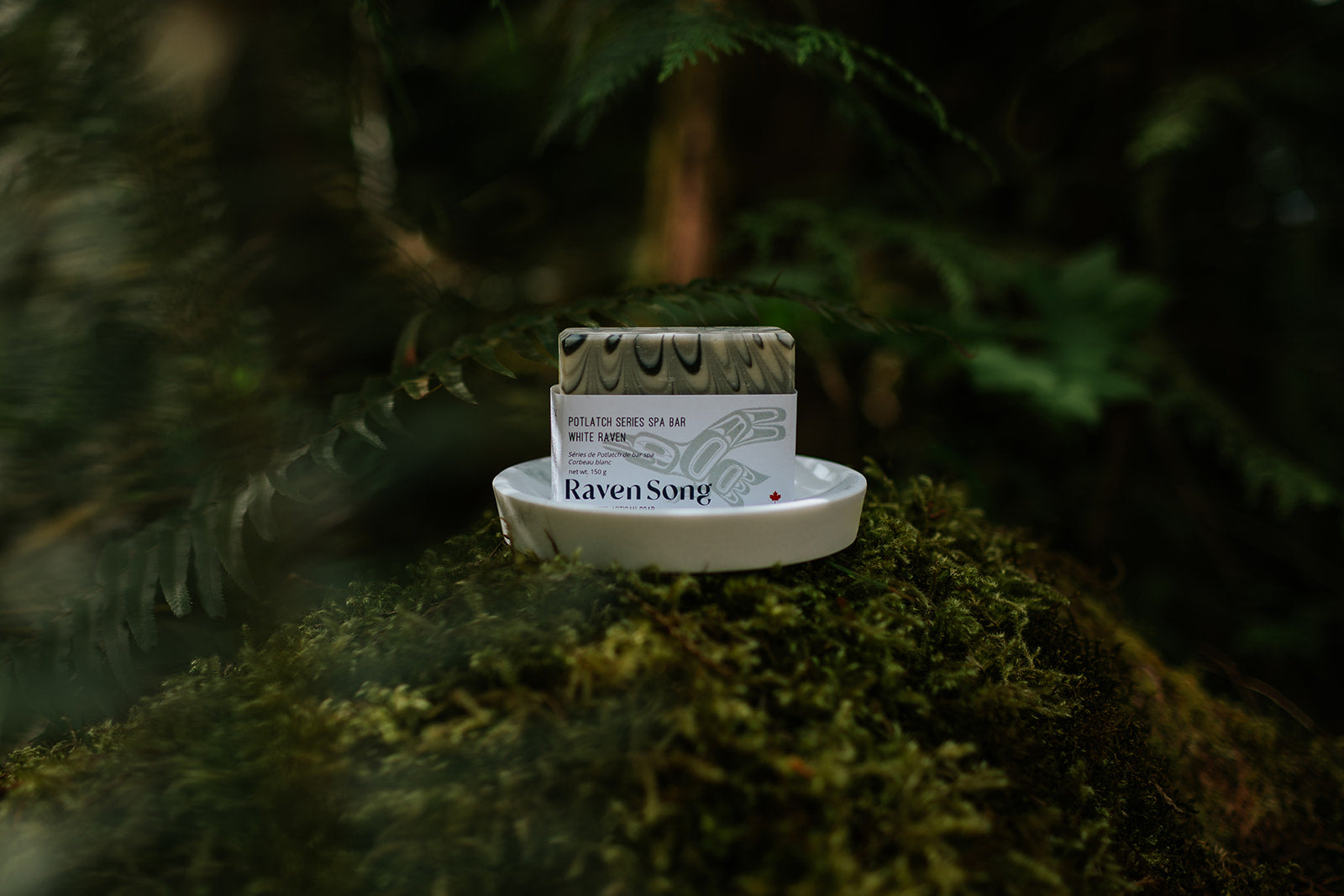 Haida Indigenous Soap Potlatch Soap White Raven by RavenSong Vancouver Island