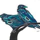Two Ravens By Diane Levesque | Art Card