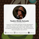 Salmon Berry By Yasakw (Shelly Samuels) , Haida, Kwakwaka 'wakw | Eco Swedish Cloths